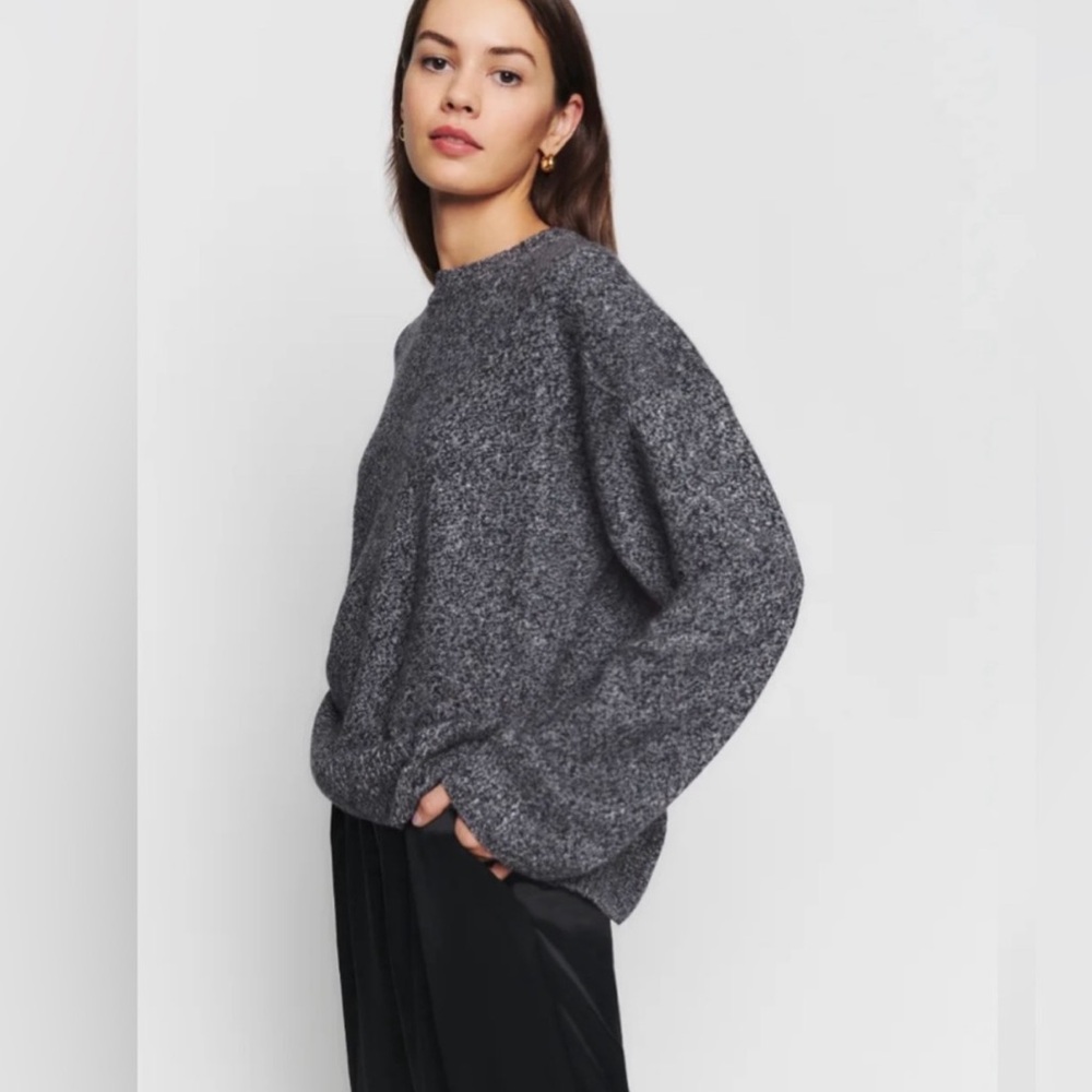Reformation Charcoal Crew Neck Sweater